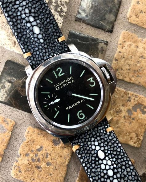 black pearl panerai straps|Panerai watch bands.